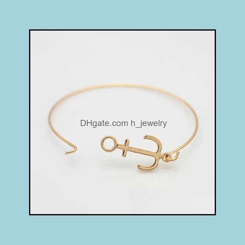 bracelets for women fashion jewelry beautiful anchor bracelet cuff bangle men pulseras friend gift charm bracelets hjewelry
