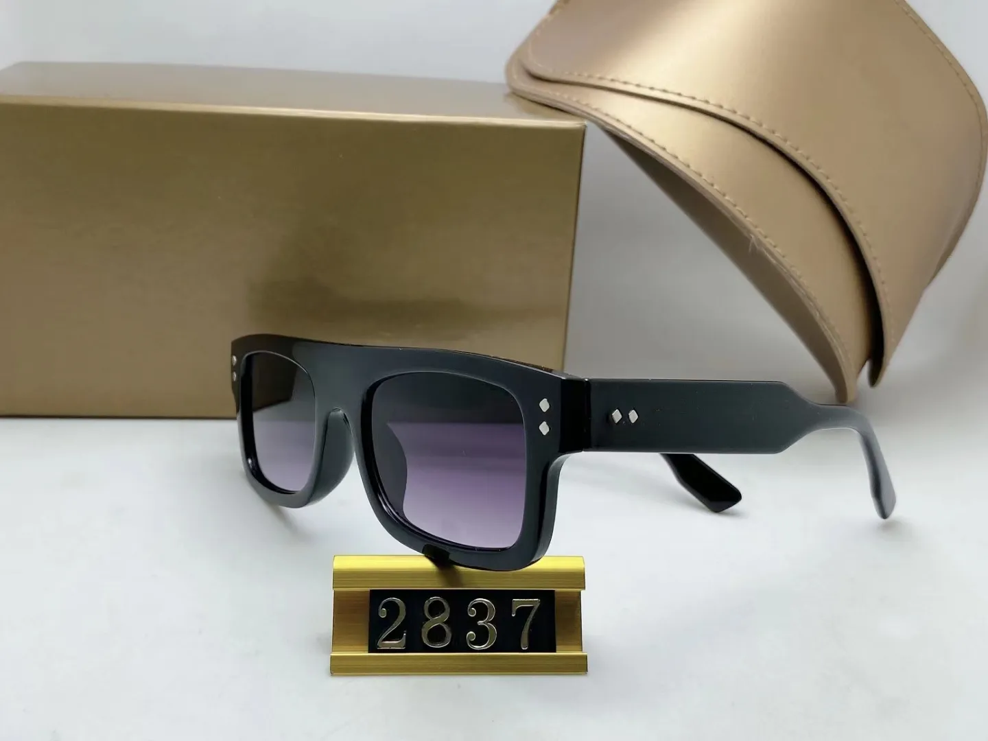 Высококачественные 2837 Стеклянные линзы солнцезащитные очки мужские женщины ацетатные рамы солнечные очки мужчины женщины оригинальные кожаные пакеты