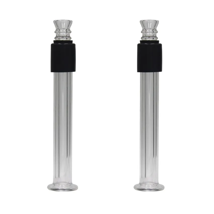 4 Inch Smoking Pipes Easy Slider Glass Blunt Flared Mouthpiece Mini