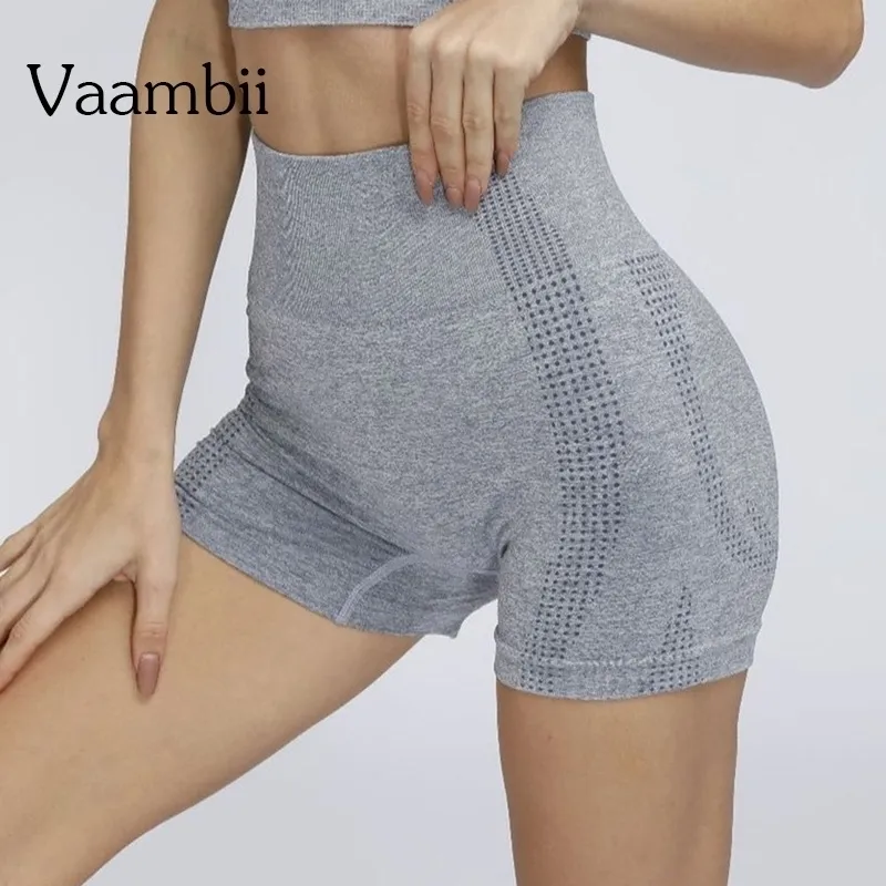 Femmes Sports d'été Spandex Shorts femmes Yoga Compression entraînement femme Gym Vital sans couture serré court Legging Y200413 W220418