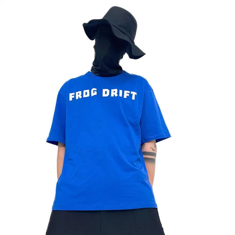 T-shirt da uomo Frog Drift Summer O-Collo Uomo Color Cotton Solid Manica corta Casual Swag Hip Hop Streetwear Tees T-shirt TopMen's