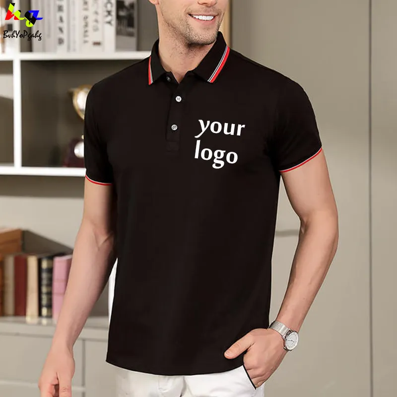 Camisas polo de manga curta para homens e mulheres, camisas polo personalizadas DIY, camisas de trabalho em equipe, tops publicitários 220609