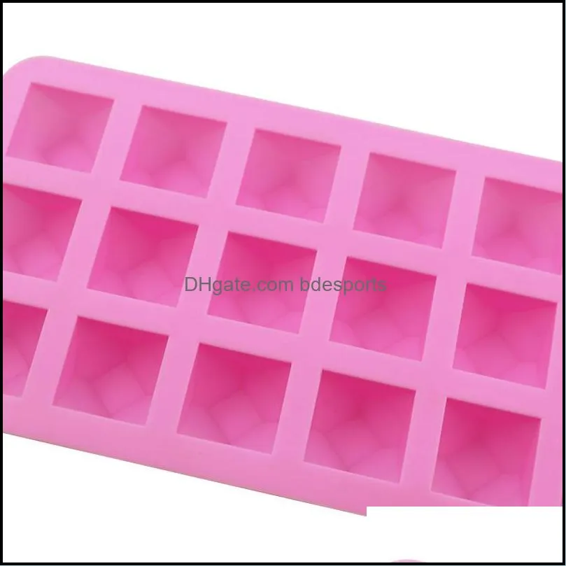 Baking Moulds 18 Diamond Chocolate Molds DIY Decorative Mold Sugar Gum Ice Lattice Mold RRB14530