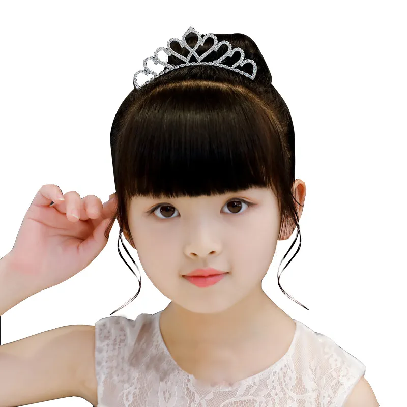 TUONYIS Corona Tiara Strass Tiara di Cristallo per Ragazze Sposa Donne Fascia Corona Principessa Regina Prom Nuziale per la Festa di Compleanno Halloween Natalizio Stage Performances (Argento