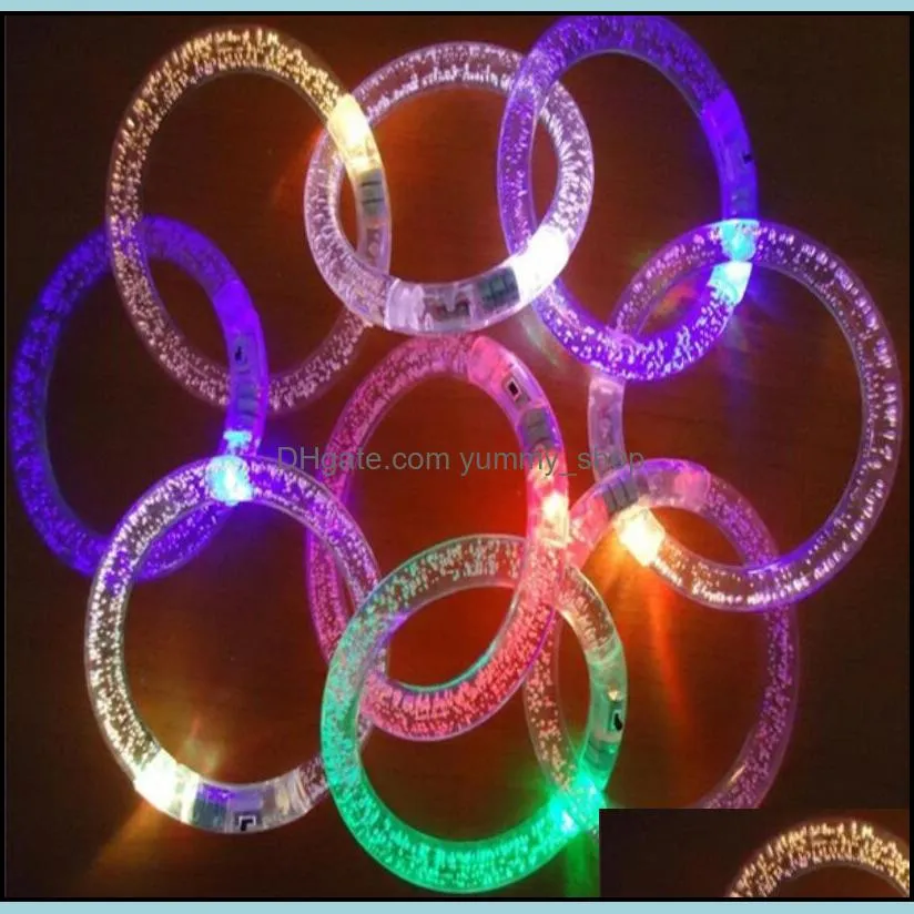 Wholesale light up toys Led flashing blinking bracelet Hand Ring Bracelets for party decoration for free ship