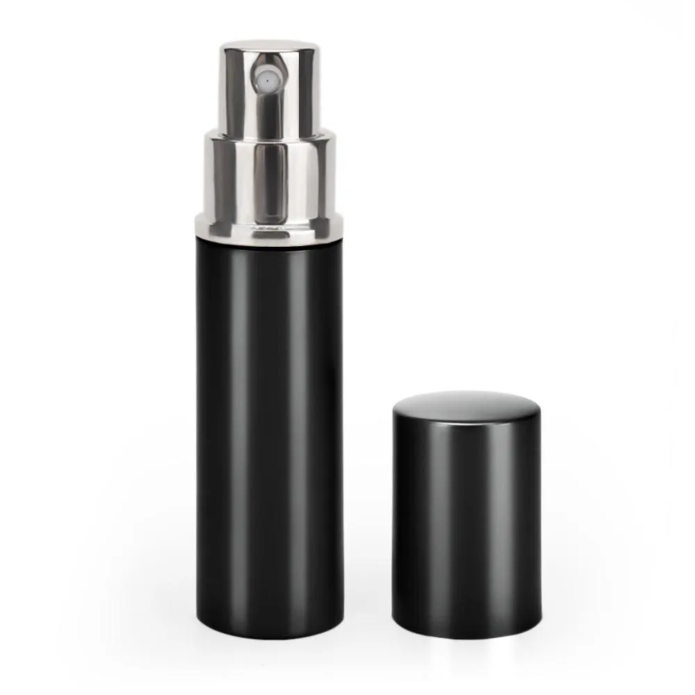 DHL Refill Bottle Black Color 5ml 10ml Empty Bottles Mini Portable Refillable Perfume Atomizer Spray Container 5cc 10cc Cosmetic Bottles Support DH8886