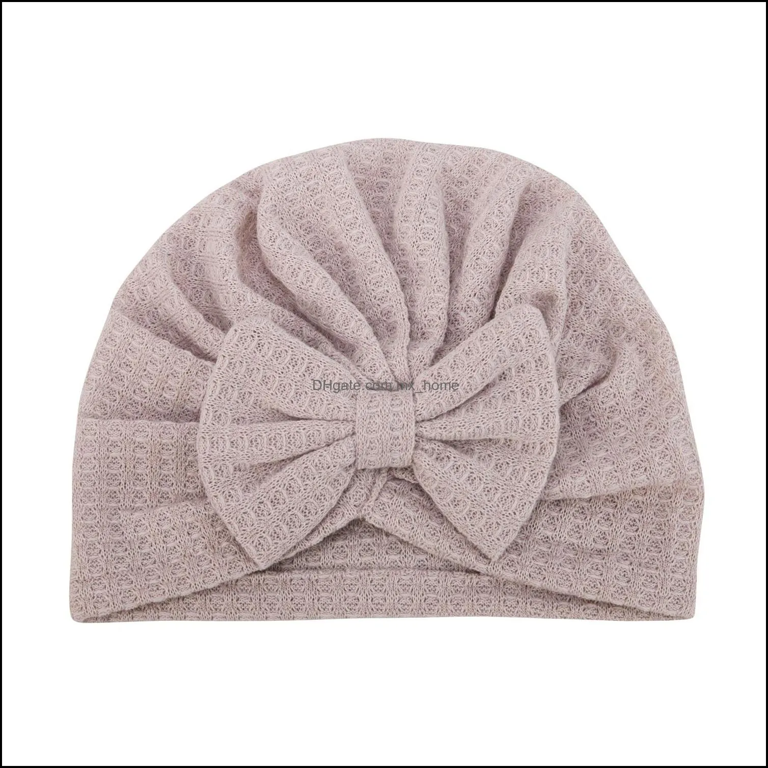 infant baby hat donut bow knot headwear children toddler kids indian caps turban soft comfortable spring autumn winter hats z6202