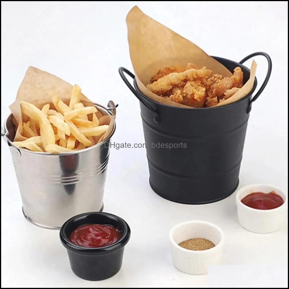 Kitchen Strainers Multifunctional Practical Convenient Creative French Fries Basket Food Bucket Snack Potato Chips Barrel Container