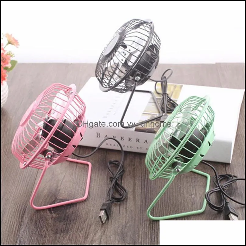 creative mini usb fan metal 360 rotate usb charge fan office desktop cooler cooling fans portable micro mute radiator fan 15*15cm dbc