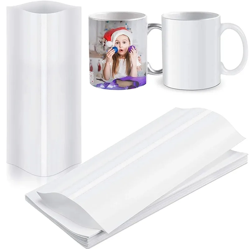 FedEx Send Sublimation mugs Accessory Shrink Wrap for blank Bottles Heat Shrinkage Film for Thermal Transfer Tumbler Shrink Wrapping 5 Size C0608G07