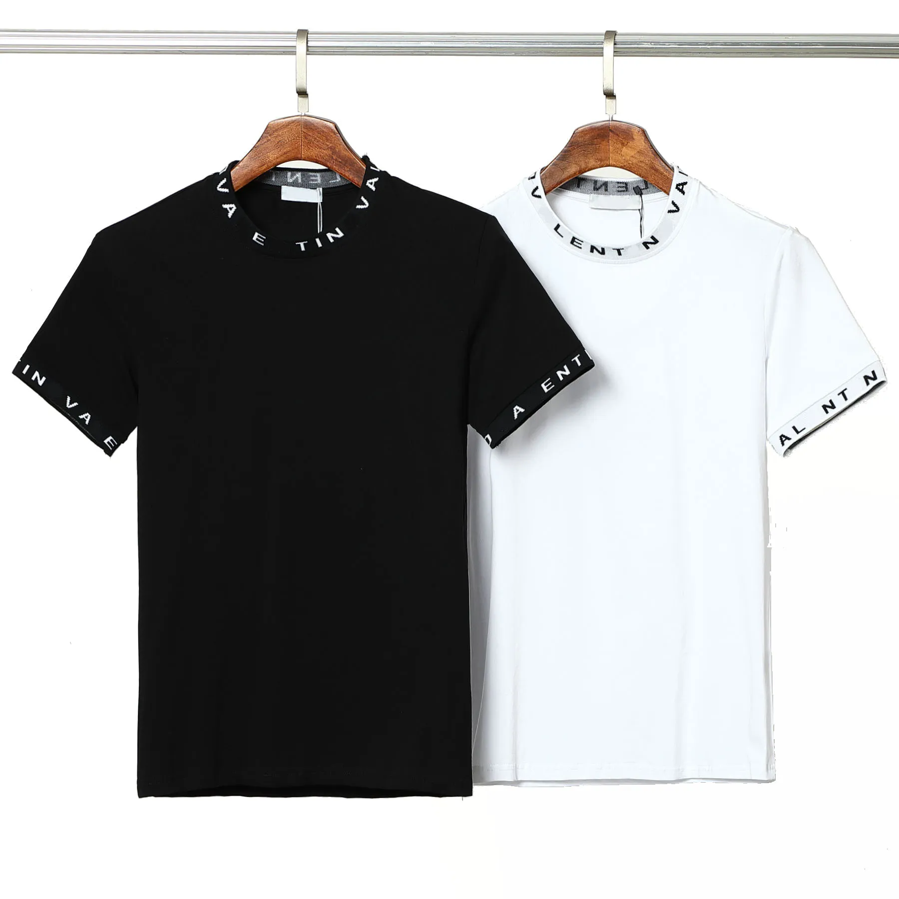 デザイナーブランドメンズレディース Tシャツクラシックプリント文字刺繍半袖オーバーサイズルーズ夏カジュアルカップル綿 100% 黒と白の色トップス Tシャツ