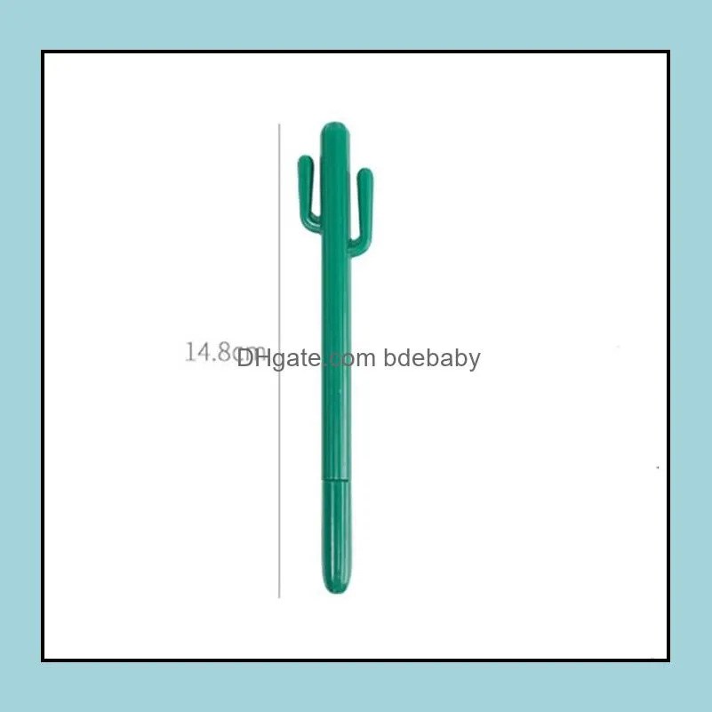 cartoon cute gel pen student prize creative small  desert cactus styling pen south korea stationery yhm45