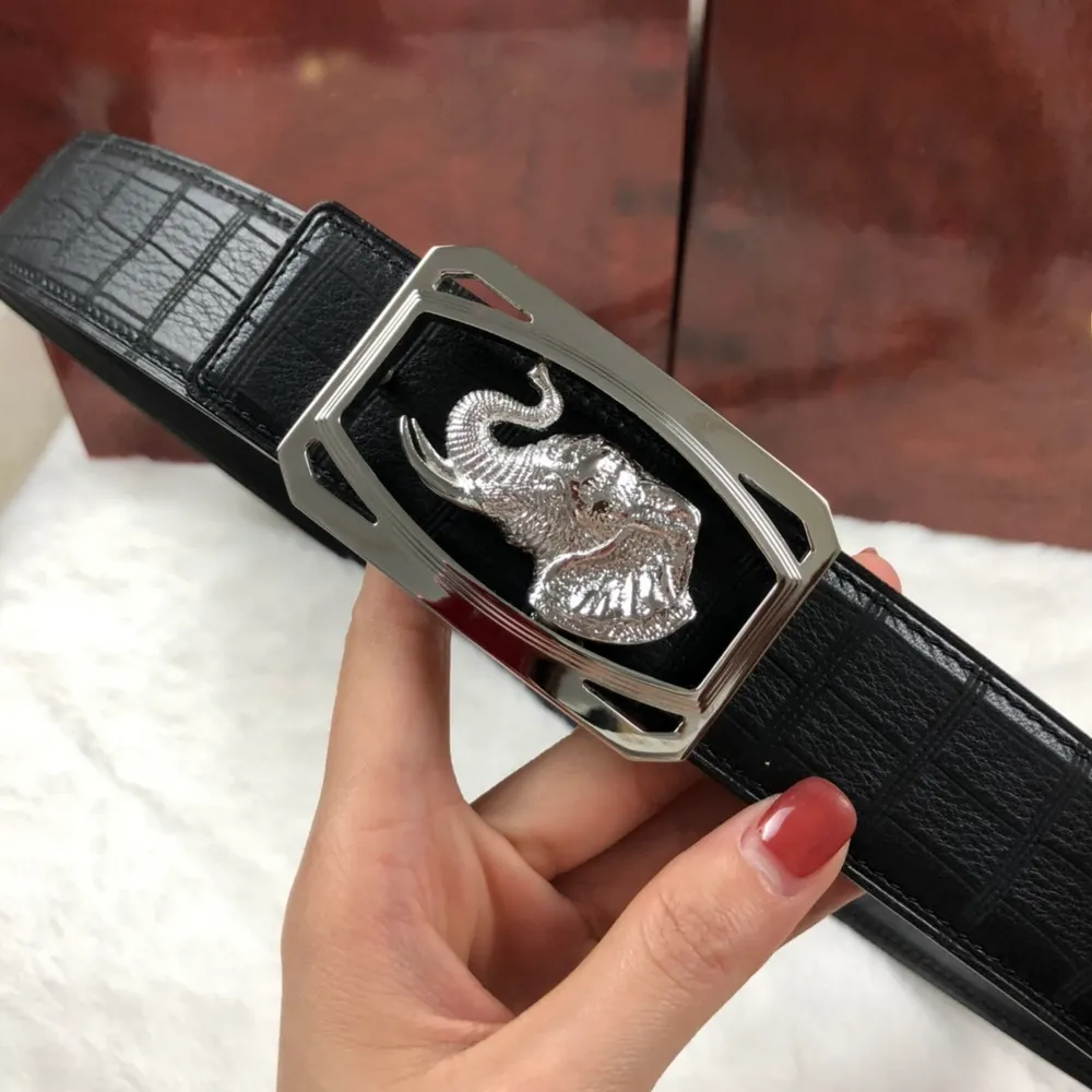 ceinture de marque de luxe pour homme designer crocodile Cuir véritable Top qualité ceintures noires vintage reproductions officielles hommes ceinture 5A cadeau exquis 3,8 cm