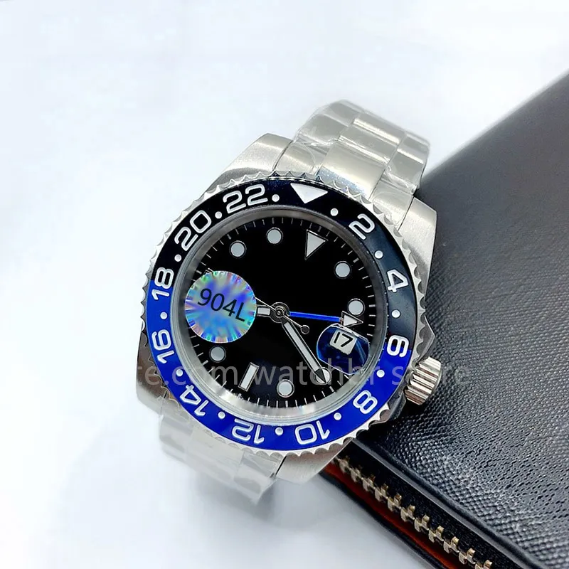 Watchbr – 41 mm mechanische Automatikuhr für Herren, wasserdichte Uhr, Armbanduhren, leuchtende Keramiklünette, klassische Damenuhren im Design 001