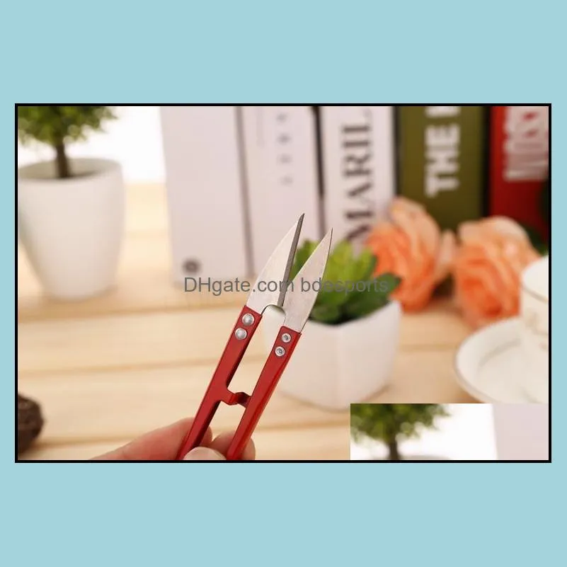 High Quality U-shaped Trimming Scissors Multicolor Useful Thread Scissors For Cross Stitch Multi Purpose Household Scissors
