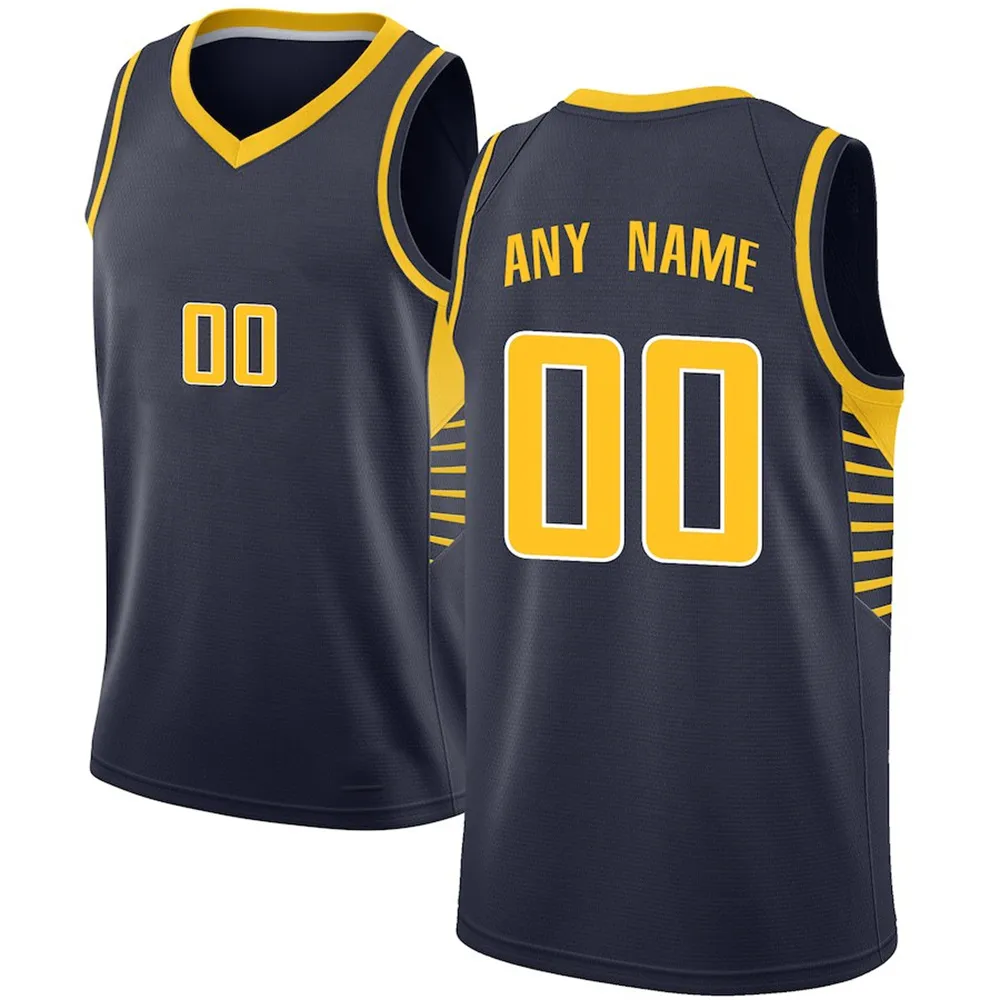 Tryckt Indiana Custom Diy Design Basketballtröja Anpassning Team Uniforms Skriv ut Personliga Any Net Number Mens Kvinnor Kids Ungdom Boys Lila Jersey