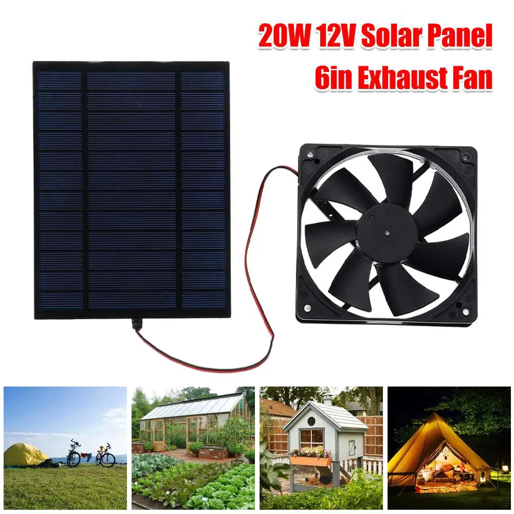 20W 12V Solar Exhaust Fan Air Extractor 6 Inch Mini... From Leeu, $10.7 ...
