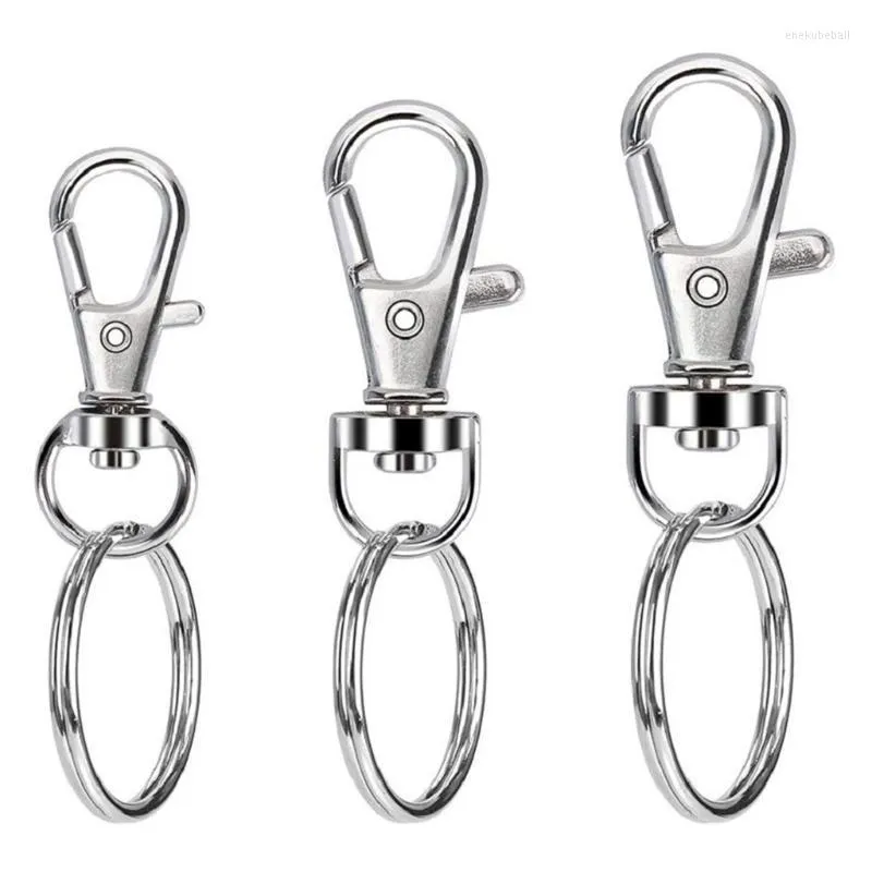 DIY Crafts Keychain Set 100 Swivel Snap Hooks With Lobster Claw