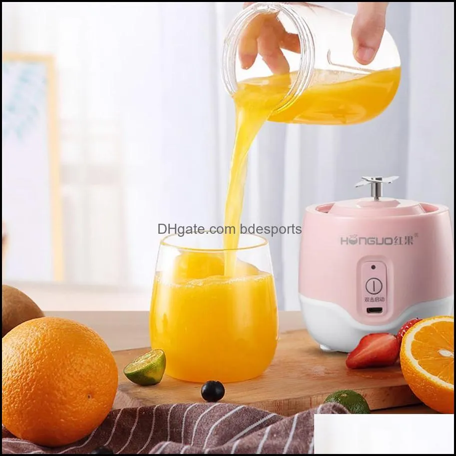 Mini Blender Cup Electric Juicer Portable USB Blenders Wireless Pressing Juice Manual Charging Juicer by sea RRA12749