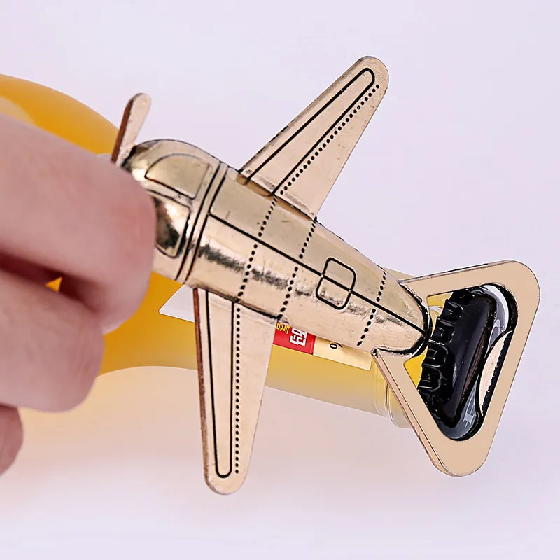 DWE14115 Antique Airplane Beer Opener Creative Party Favors, Kitchen Tool With Aluminum Alloy