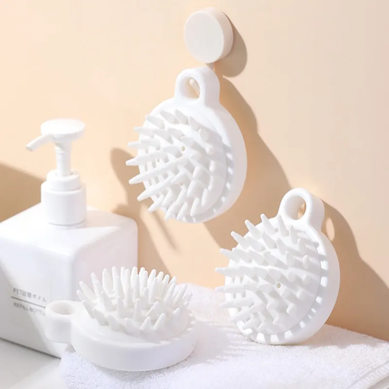 Accessori per il bagno Bagno di lavaggio dei capelli morbidi e morbidi in silicone Spazzole per massaggi per la salute del cuoio capelluto artefatto LK112