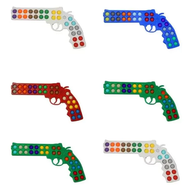 UPS Novo Descompressivo Brinquedo Brinquedo Brinquedo Toy Gun 4Colors Shiatsu Bubble Childrens Presente Favor Atacado