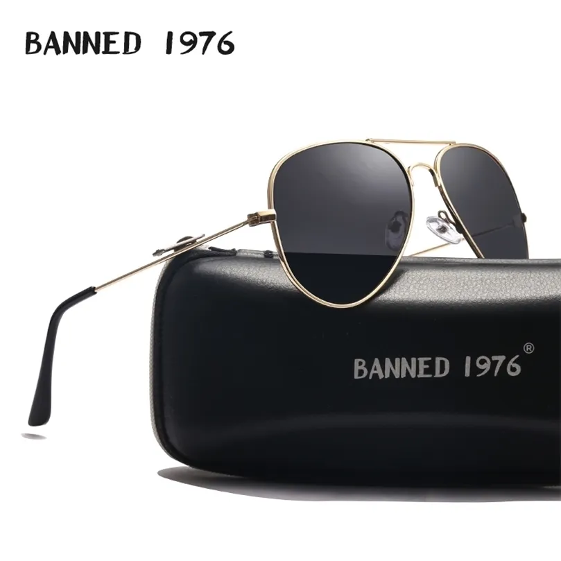 BANNED 1976 Classic HD Polarized Metal Frame tion Occhiali da sole Designer Donna Uomo Feminin Marchio Occhiali vintage 220701