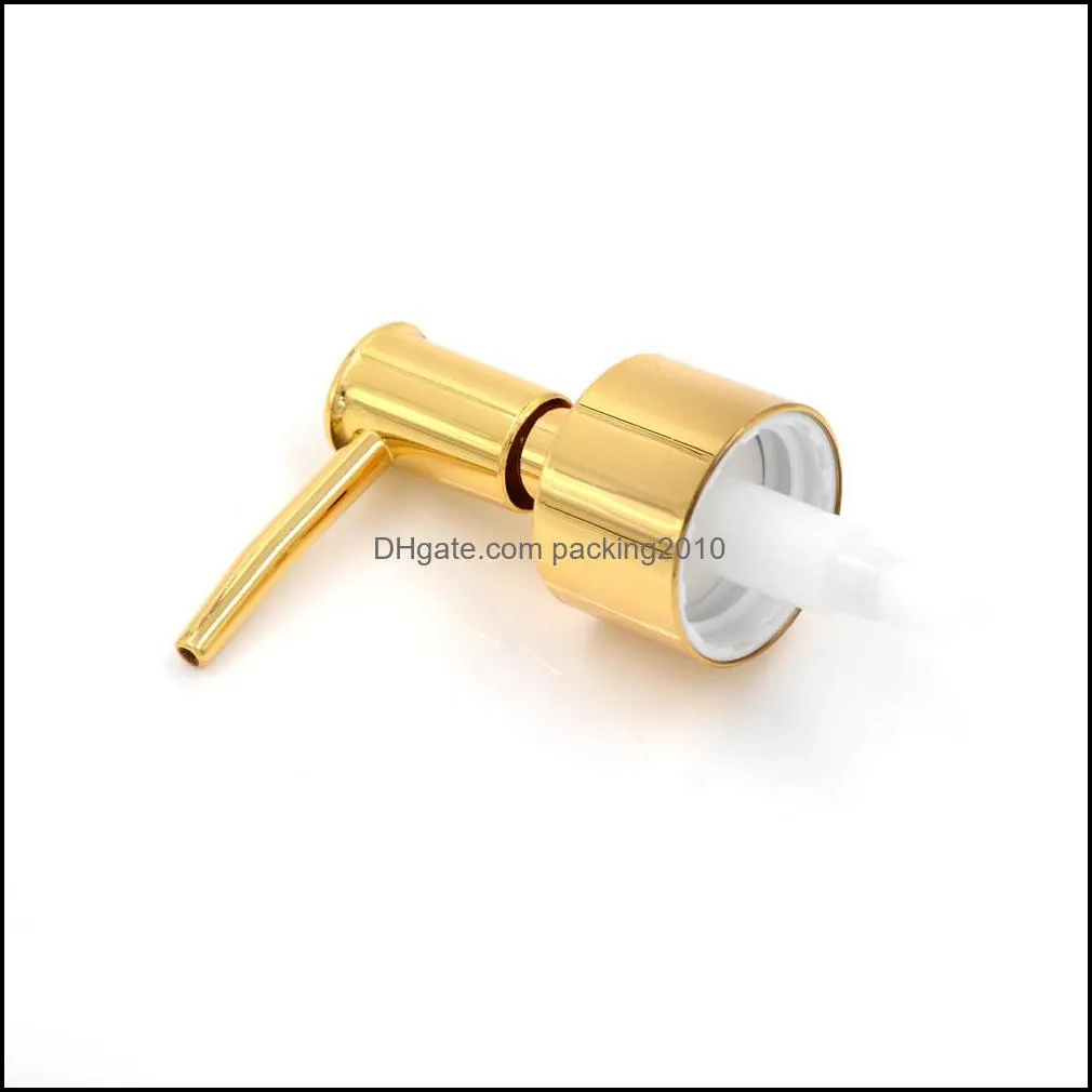 1Pc Plastic Soap Pump Liquid Lotion Gel Dispenser Replacement Jar Tube Tool Gold Silver