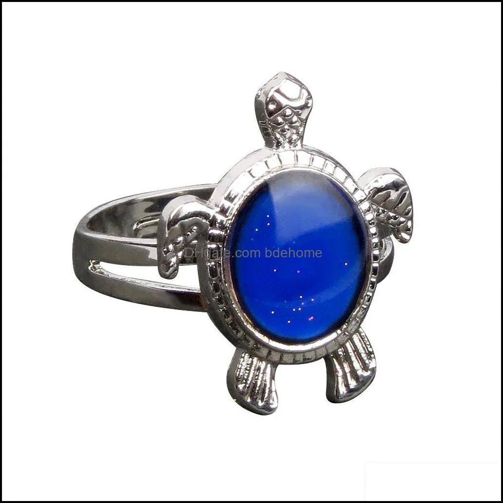turtle mood ring change color ring adjustable color changes to the temperature of your blood