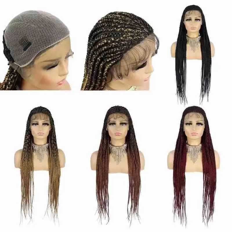 Nxy Wigs 66 Tresse Front Lace Headgear Ing Perruque