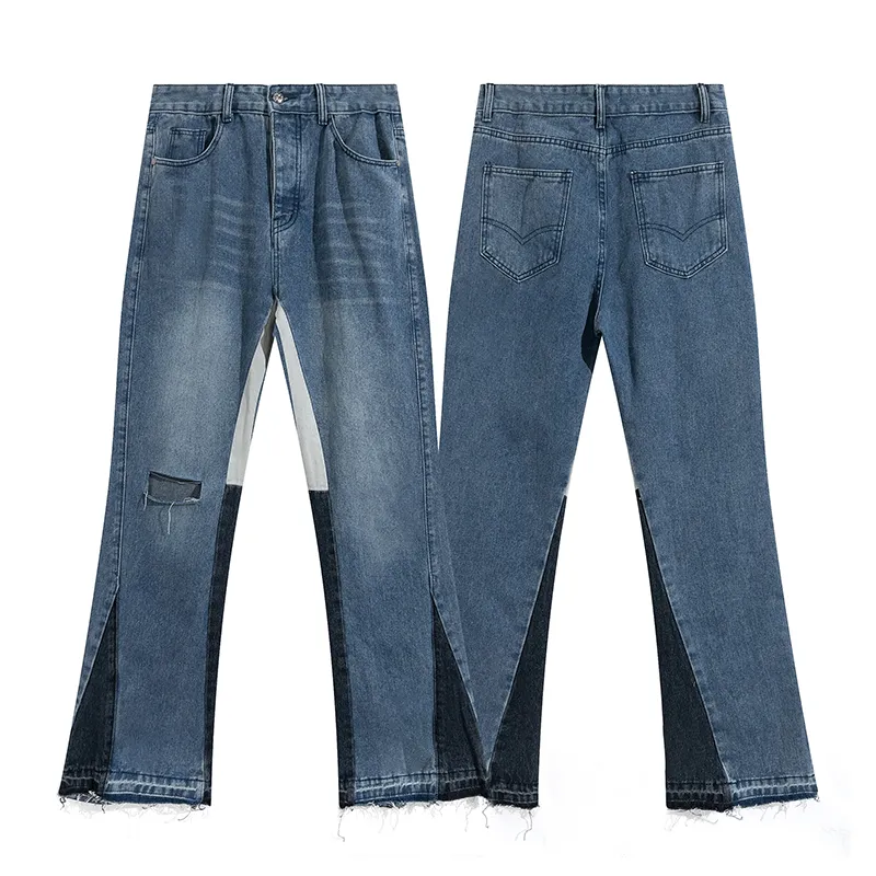 Casual Womens Jeans Slim Pants With Logo dragknapp Knapp dekoration Bekvämt andningsbart tyg utomhus slitage