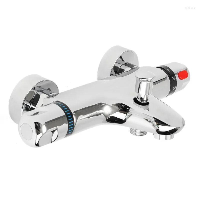 Shower Curtain Rod Set Thermostatic Mixer Tap And Cold Mixing Valve