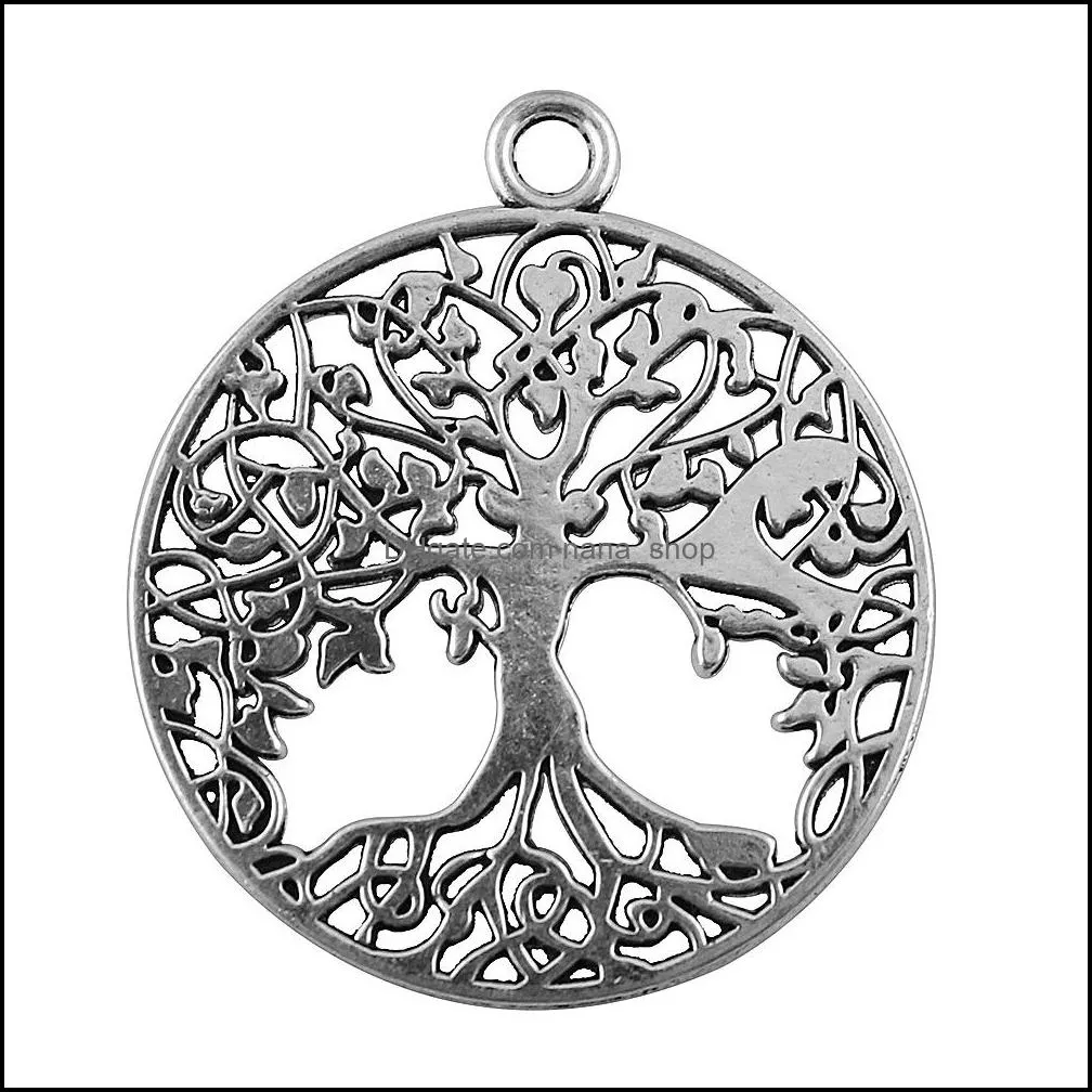 Tree of Life Charms Pendant Jewelry Making DIY Handmade Accessories 40*35mm