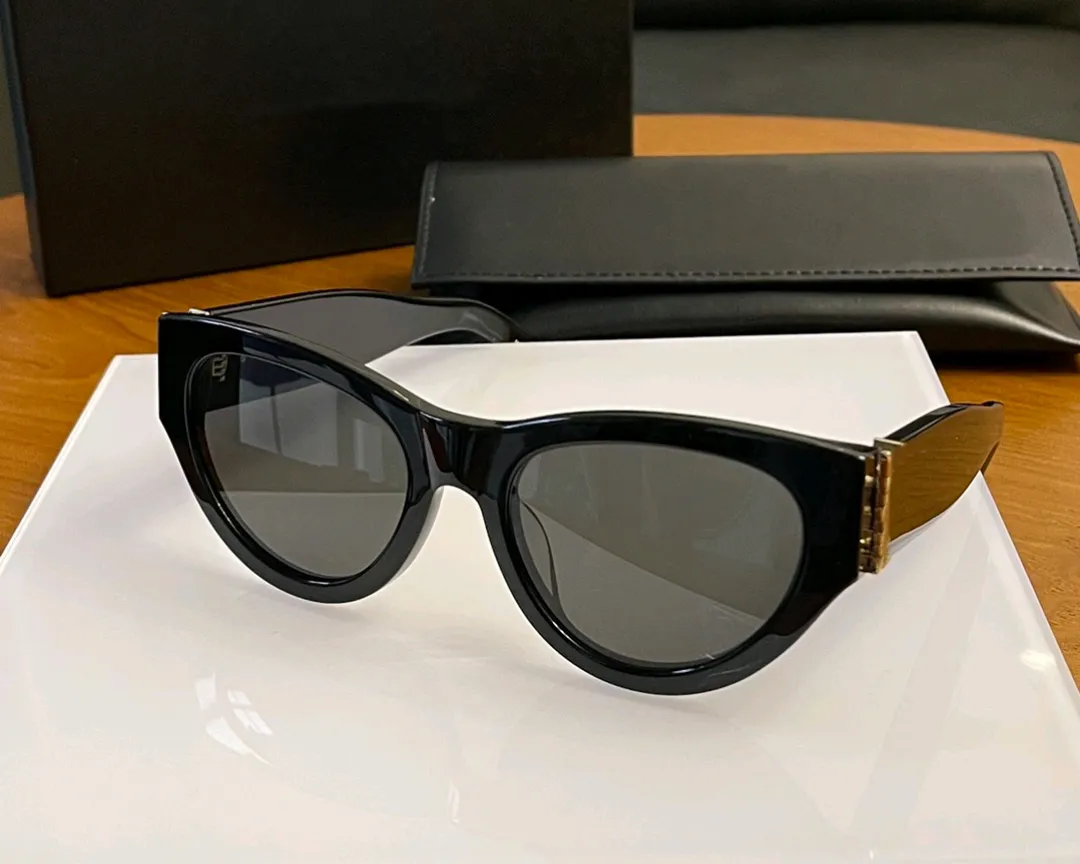 Óculos de sol gatinho preto/cinza para mulheres Tons de sol Sonnenbrille gafa de sol Óculos de proteção UV400 com estojo