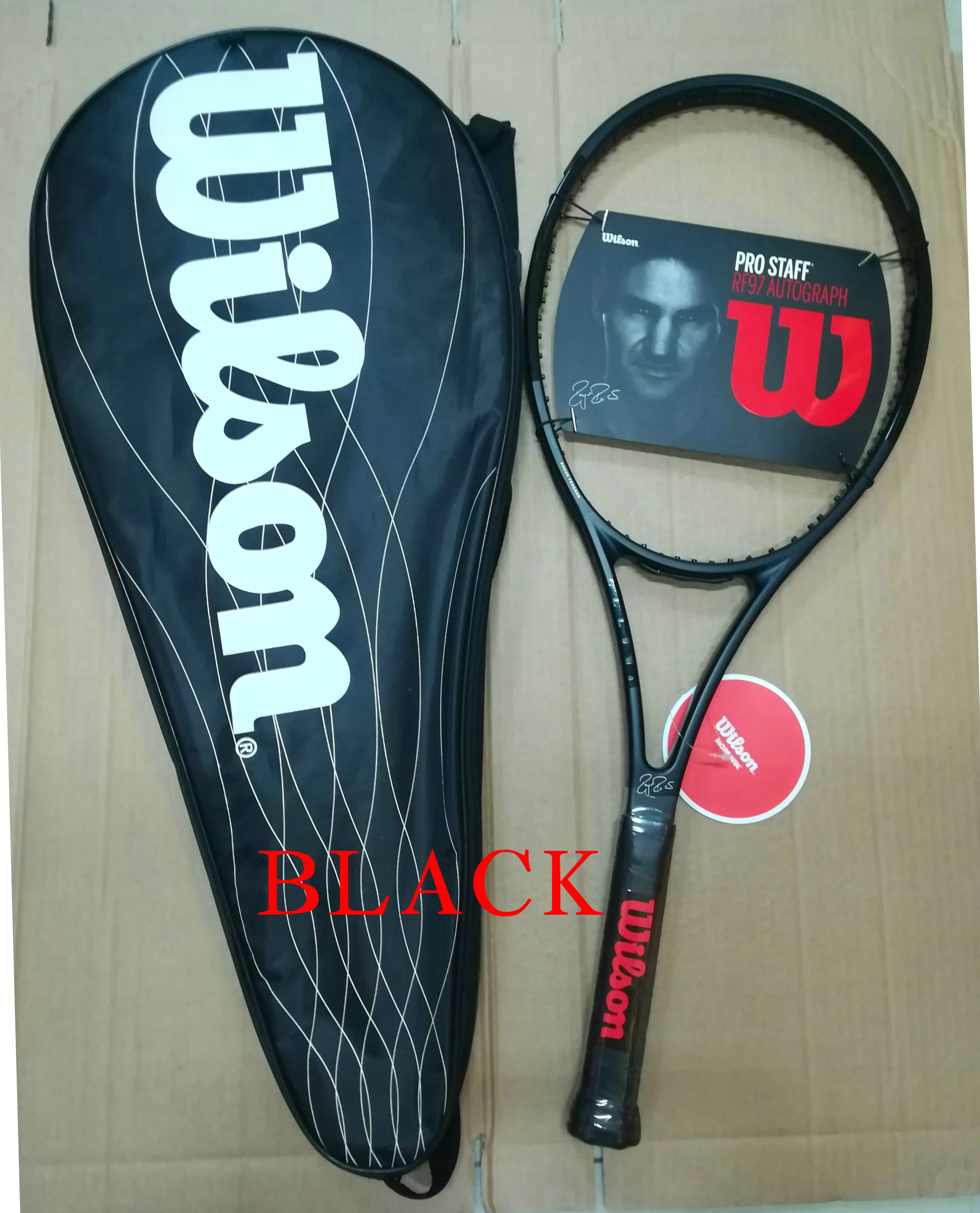 DHgate.com:Tennis Racket Federer Signature Pro Staff RF97 Single 