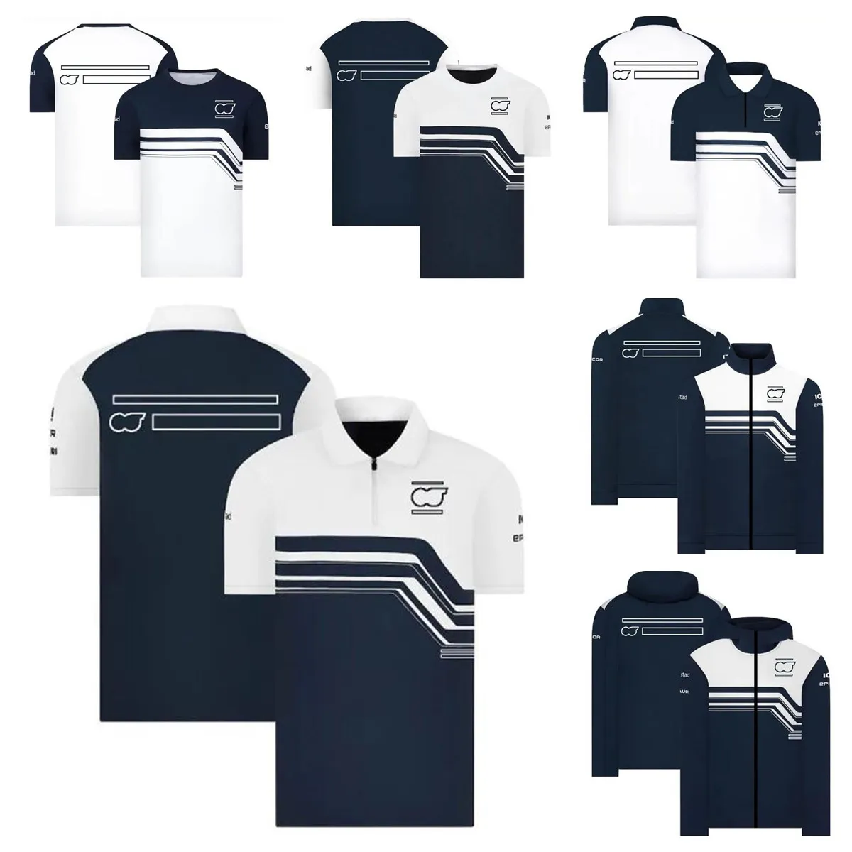 Novo terno polo de verão F1 Fórmula 1 Team Lapel T-shirt com o mesmo personalizado