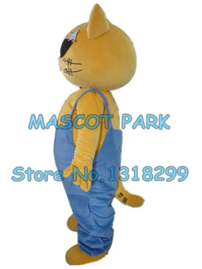 Maskottchen-Puppenkostüm, gelbe Katze, Maskottchenkostüm, benutzerdefinierte Zeichentrickfigur, Cosplay-Karnevalskostüm für Erwachsene, 3174
