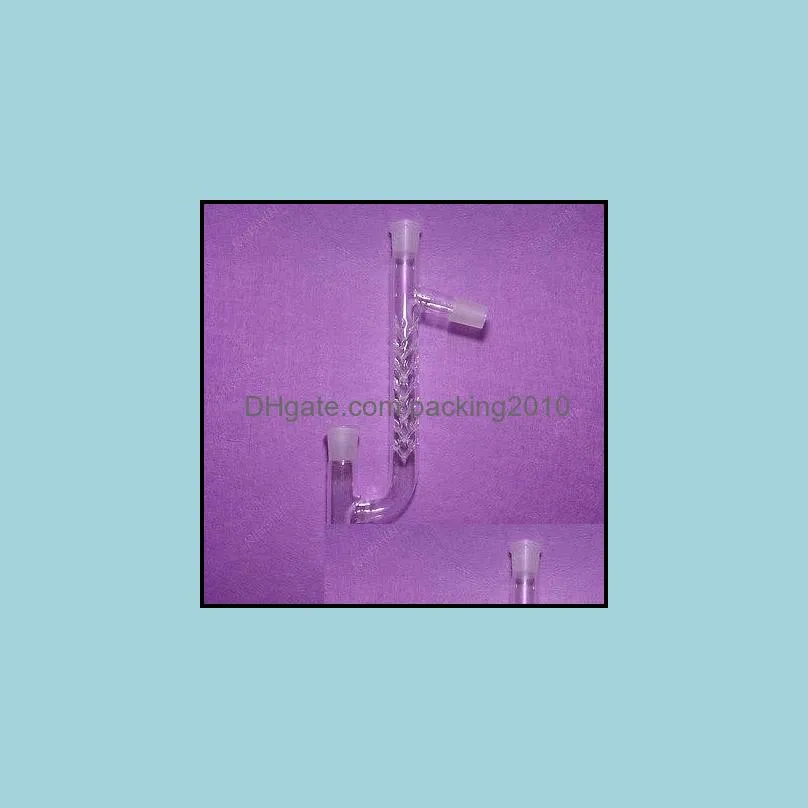 Wholesale- 24/29,120MM,Four-Way Glass Vigreux Distillation Head,Lab Glassware Adapter