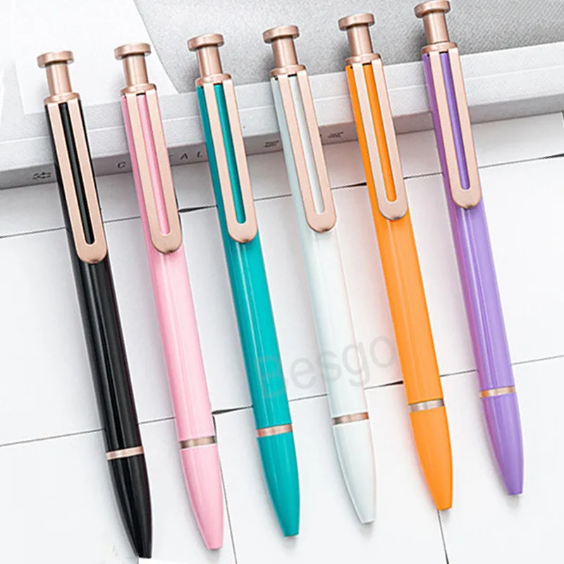 Metal Press Points Student Corning Ballpoint Pen Business Business Ball Pen Office School School Schools Gift Gift Gel Pens BH7326 Tyj