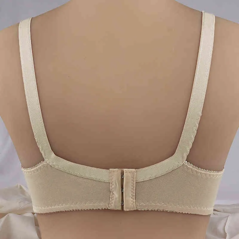 F FASHIOL.COM Women's Cotton Non-Padded Wirefree Minimizer Plus Size Bra