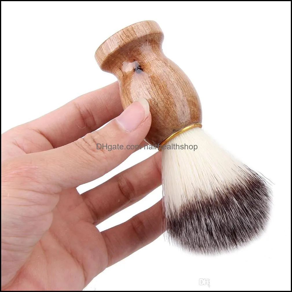 badger hair men`s shaving brush barber salon men facial beard cleaning appliance high quality pro shave tool razor brushes