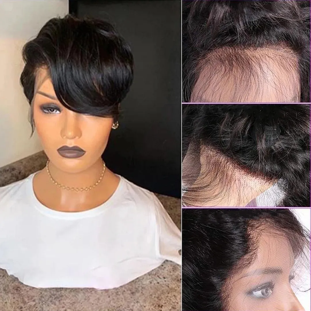 Short wigs online with lace front