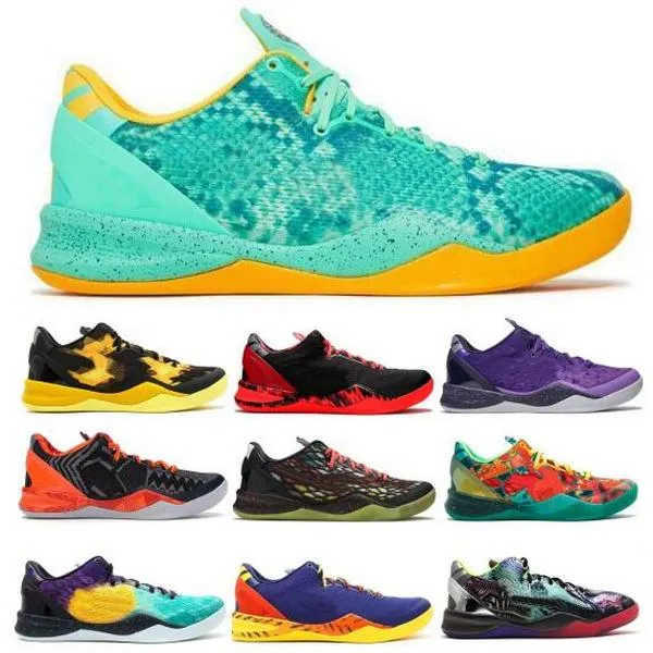 Mamba 8 ZK8 KB8 Men Basketball Shoes Sneakers System Premium Christmas Spark Green Glow Prelude Easter Sulfur Electric 2022 High Quality Classic Trainers