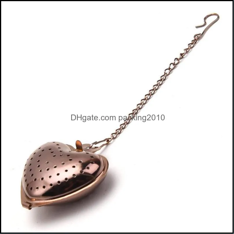 Heart Tea Infuser Stainless Steel Strainer Filter Wedding Kitchen Tool