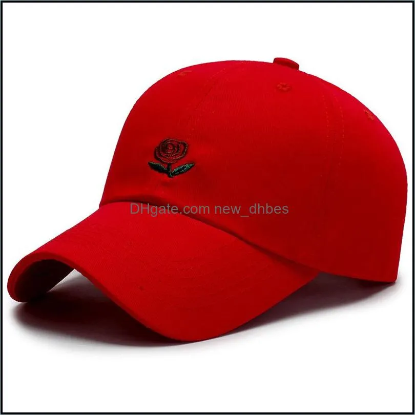 Man Embroidered Flower Denim Caps Fashion Hats Baseball Friends Hip Hop Cap Beach Hat Summer Women