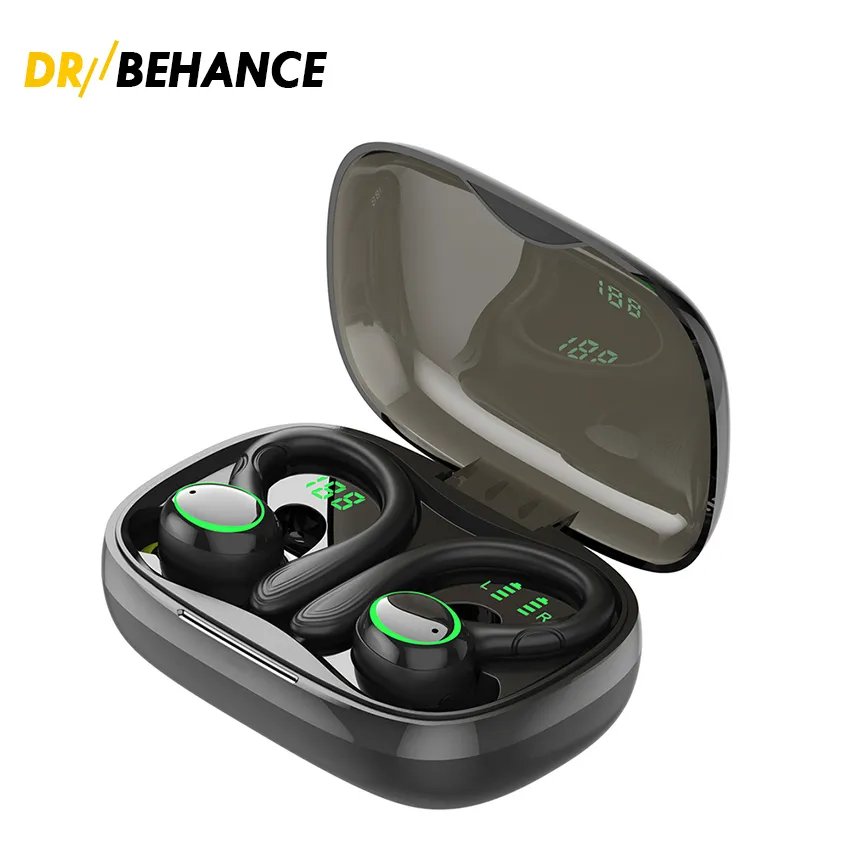 TWS i25 earhook Super Bass True Wireless Stereo Earbuds waterproof sweat proof v5.1 Digital Display earphone