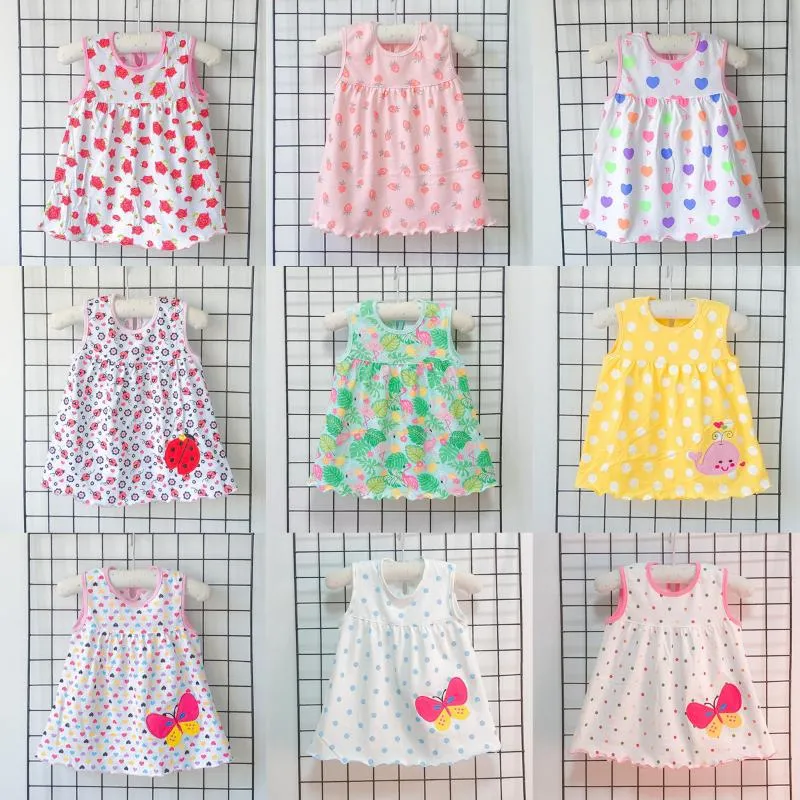 Mädchenkleider Baby Sommerkleidung Kinder Kleidung Mädchen Baumwolle Prinzessin Kleidung für Mädchenkleidung 0 - 2 Jahre Rock Kleinkindkleider Kleidersgirl's