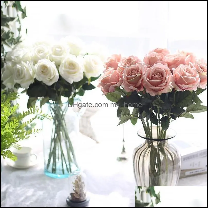 artificial flower rose silk flowers real touch peony marrige decorative flower wedding decorations christmas decor 13 colors ywy1063