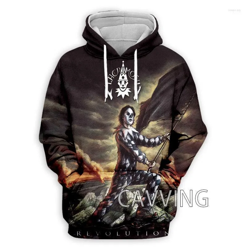 Sweats à capuche pour hommes Sweatshirts Mode Femmes / Hommes Impression 3D Lacrimosa Band Hooded Harajuku Hoodie Tops Vêtements K02Men Rowe22