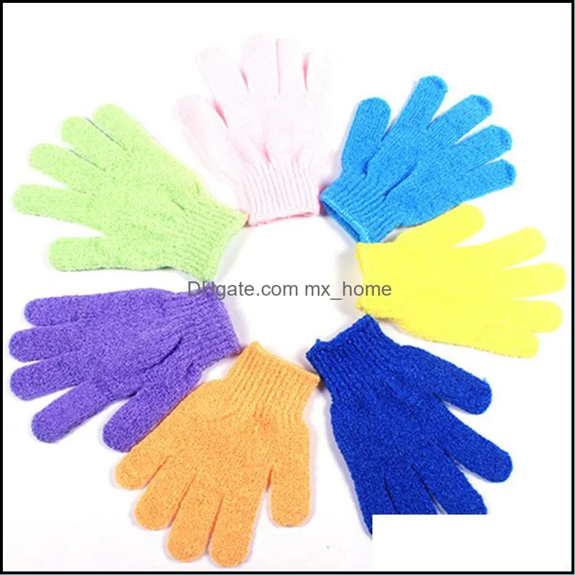 Bath Gloves Exfoliating Glovees Moisturizing Bath Glove Baths Shower Mitt Scrub Spa Massage Skin Care Body Ship